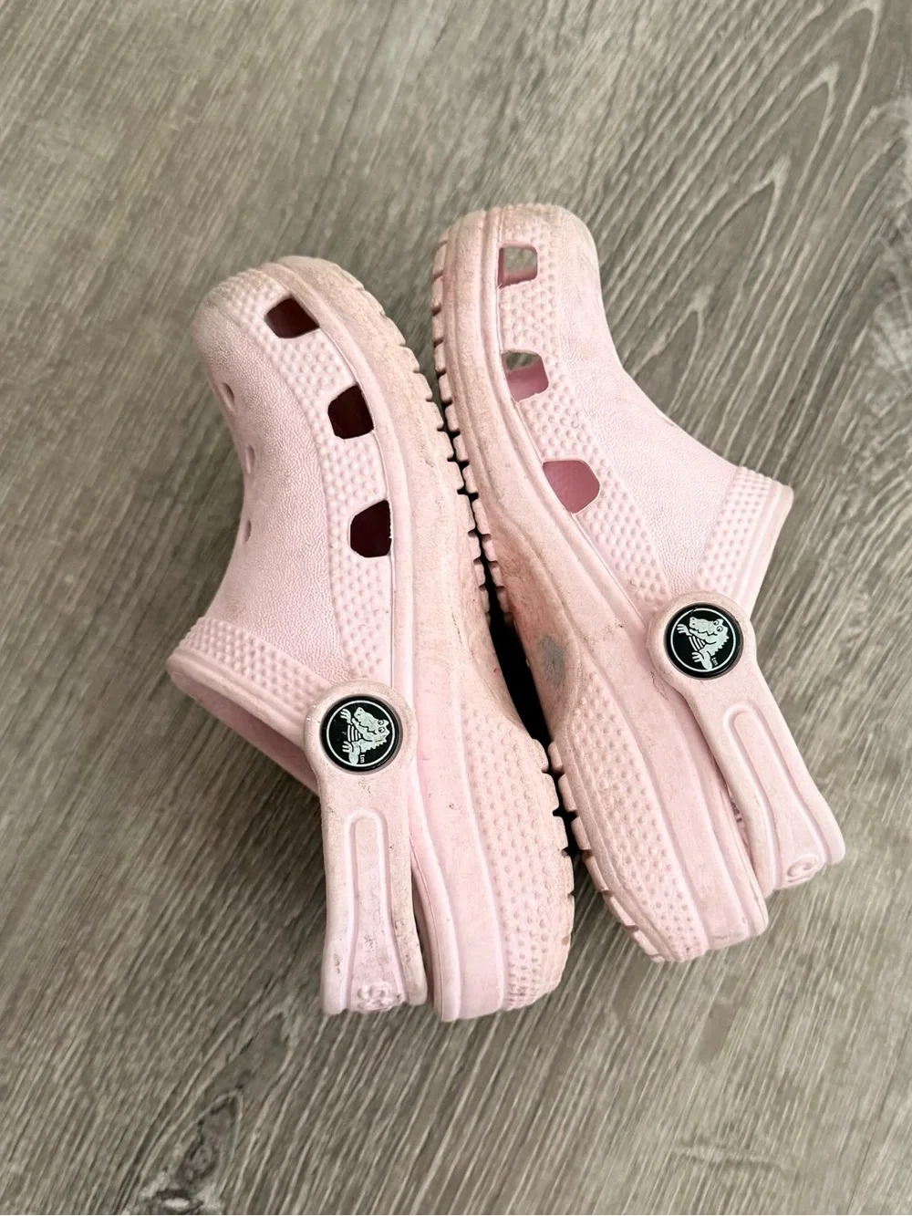 Kids Pink Slip-On Croc Shoes